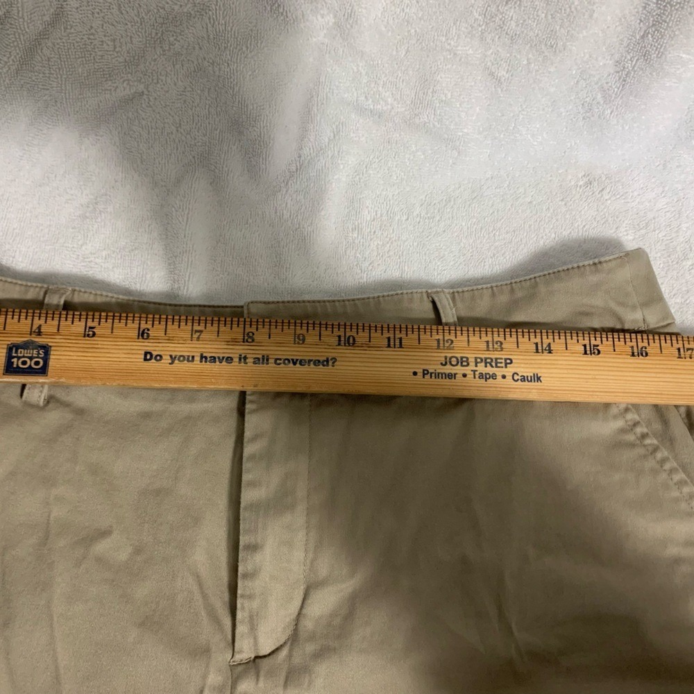 Khaki‎ Straight Leg Chino Pants Womens 14 casual slacks Business Casual Straight - Picture 8 of 13